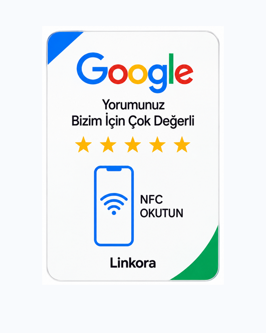 Linkora Google Yorum Kartı Kavis Köşe