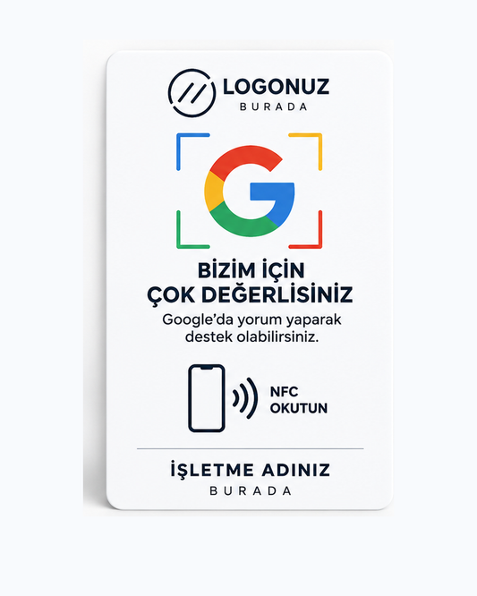 Linkora Kişiselleştirilebilir Google Yorum Kartı