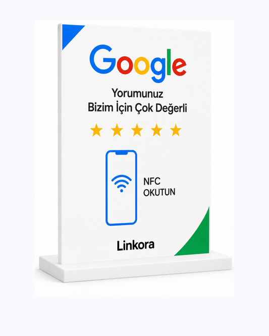 Linkora Standlı Google Yorum Kartı